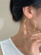 999 Silver Mobius Earrings Light Luxury 2025 New Hot Earrings Plain Circle High-End Women 's Ear Jewelry 999 Silver Mobius Earrings Light Luxury 2025 New Hot Earrings Plain Circle High-End Women 's Ear Jewelry