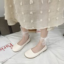 2022 NEW RETRO FLAT BOTTOM FAIRY STRAP BALLET SHOES ROUND HEAD MARY RARE Shoes Woman Gentle Late Evening Wind Summer