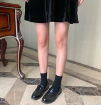 ins retro black little leather shoes schoolgirls a foot of the day 100 hitch a marina ingléen windy work single shoe tide