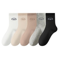 【5双】秋冬款点子纱中筒袜