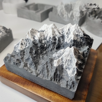 Will be hand-made four-pointed snow mountain Nordic wind clear cement fire-free aromatherapy ornaments expanded incense stone desk ornaments room