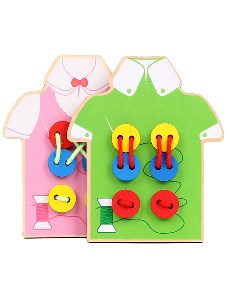 儿童串珠穿线板穿针引线早教益智穿绳宝宝精细动作训练玩具1-3岁