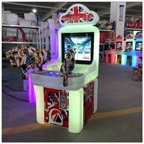 New Gun Machine mini candy game machine music Racing rocking car 18 in 1 robot supermarket door commercial