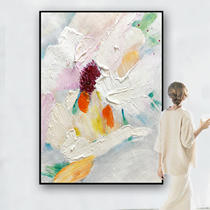 Notareart hand-painted oil painting colorful porch decorative painting Three-dimensional abstract living room background hanging painting