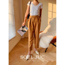 SOUL JUC slim fit 100 hitch not pick shape Harun pants woman autumn winter high waist temperament 90% TROUSER SUIT PANTS