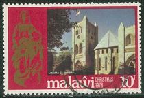 Malawi Sindh 1978 Christmas-Marawis church 10t Letter of sale