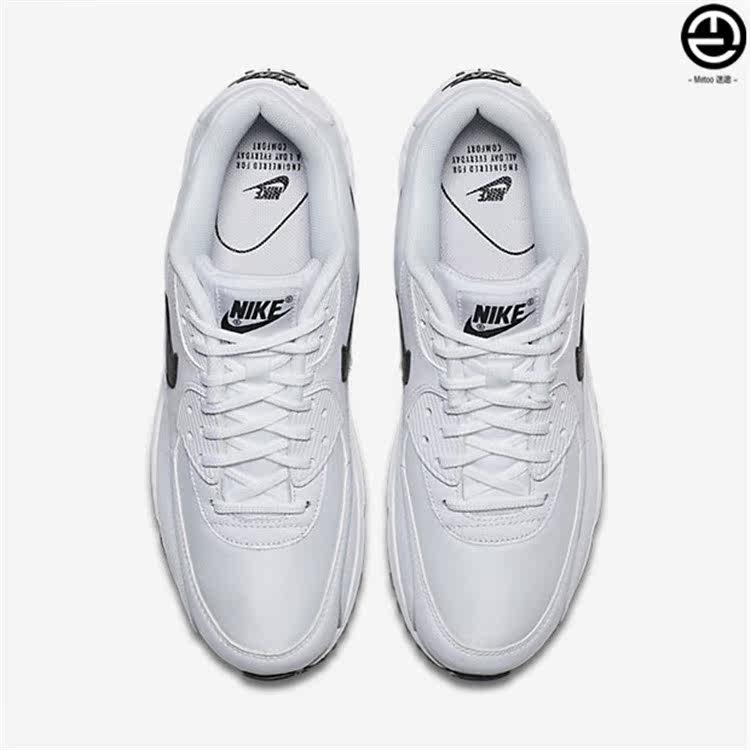 metoo迷途nikeairmax90女子裸粉黑白纯黑气垫跑鞋325213