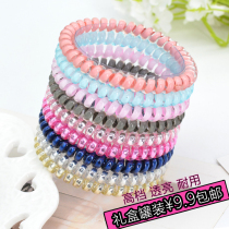 Korean small telephone ring headband Adult headdress tie hair rubber band high elastic small large telephone line hair ring