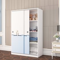 European wardrobe home bedroom economy simple sliding door cabinet rental room storage large wardrobe small apartment wardrobe