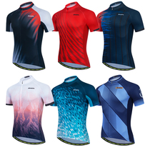 New AOGDA mens summer short-sleeved bicycle road bike mountain bike riding suit quick-drying outdoor