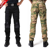 Pure Cotton Tactical Long Pants With Kneecap Pants With Kneecap Pants Tooling 511 Pants Combat Pants Multiple Pocket Pants CP Male Wear