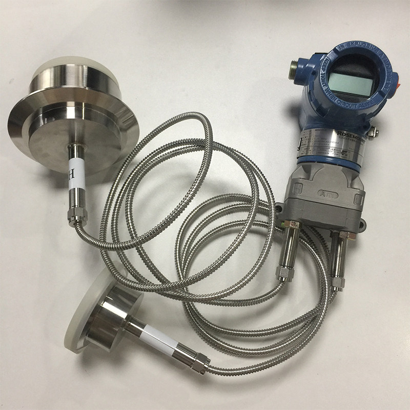 3051cd显示型差压液位计025kpa15米毛细管卡盘安装