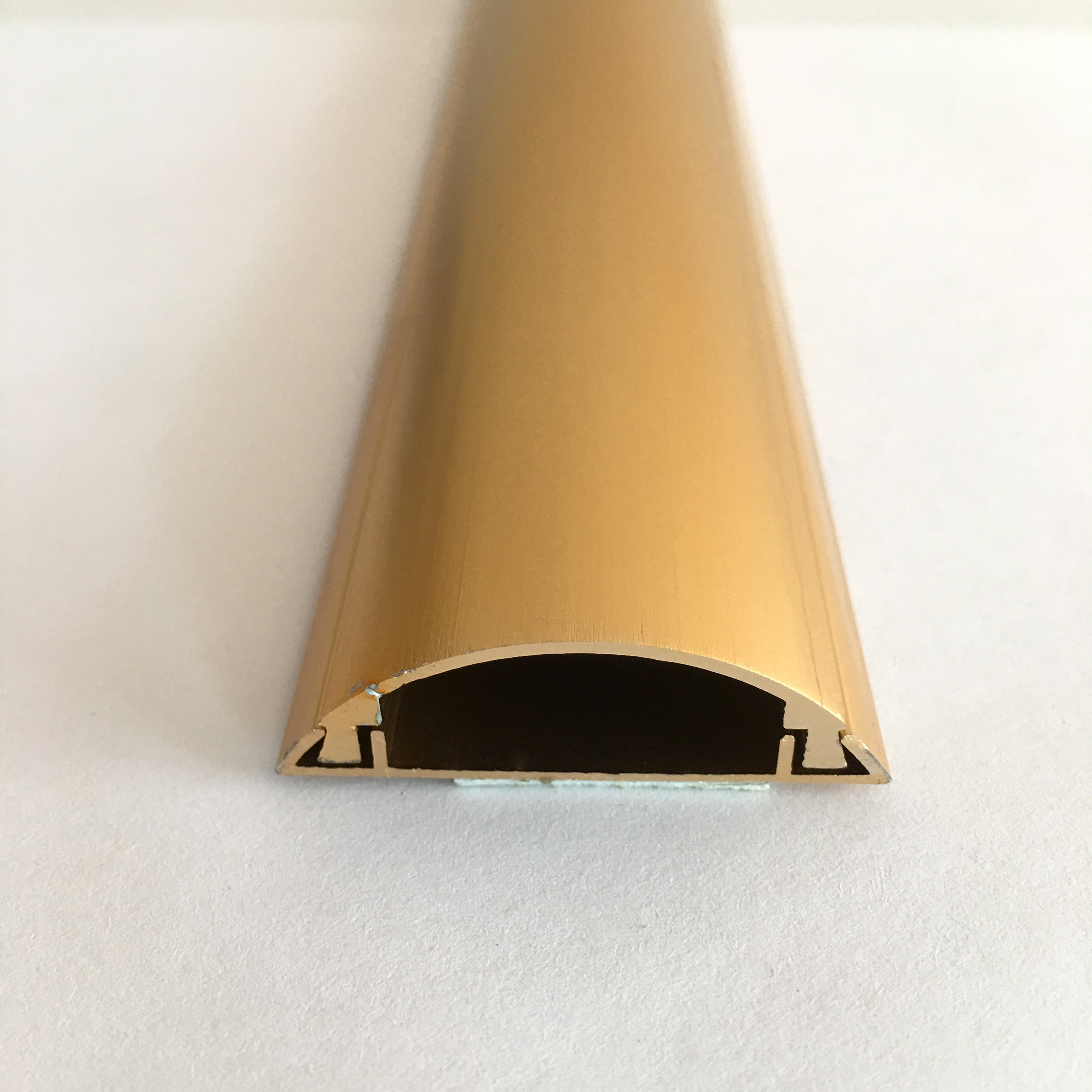 包邮4号特厚 铝合金线槽 圆弧线槽 土豪金 金色 4厘米线槽