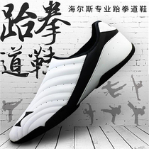 Hails Taekwondo Shoes Training Professional Race Track Shoes Women Beginner Boys Soft Bottom White Children Adult Coaching Shoes