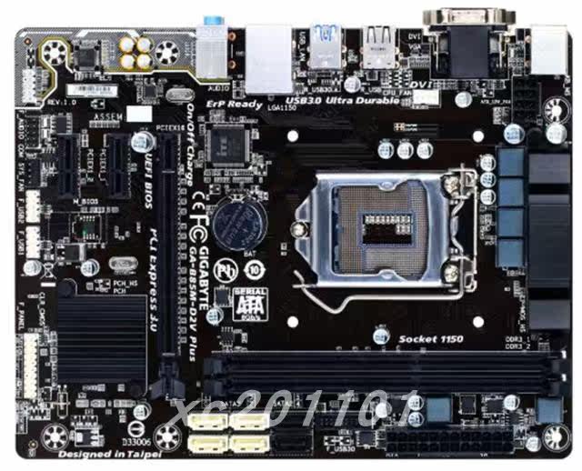 4项供电保1年gigabyte/技嘉b85m-d2v plus b85主板 1150支持ddr3