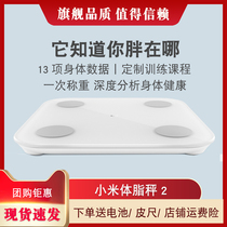 Xiaomi body fat scale 2 Smart and accurate household adult fat scale 2nd generation weight loss scale Body fat meter Healthy weight scale
