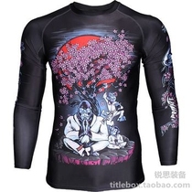 (Imported from the United States)Limited edition genuine PRI mixed martial arts MMA anti-wear clothing UFC tight short-sleeved T-shirt ape territory