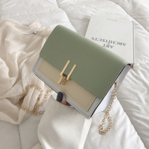 2022 new summer small satchel bag women bag popular Korean version single shoulder inclined cross pack 100 lap fashion chain small square bag