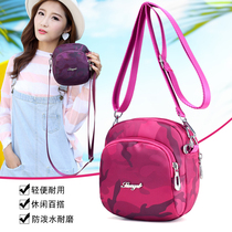Small bag new tide casual tourism nylon slope shoulder canvas bag straddled mini bag Oxford cloth bag