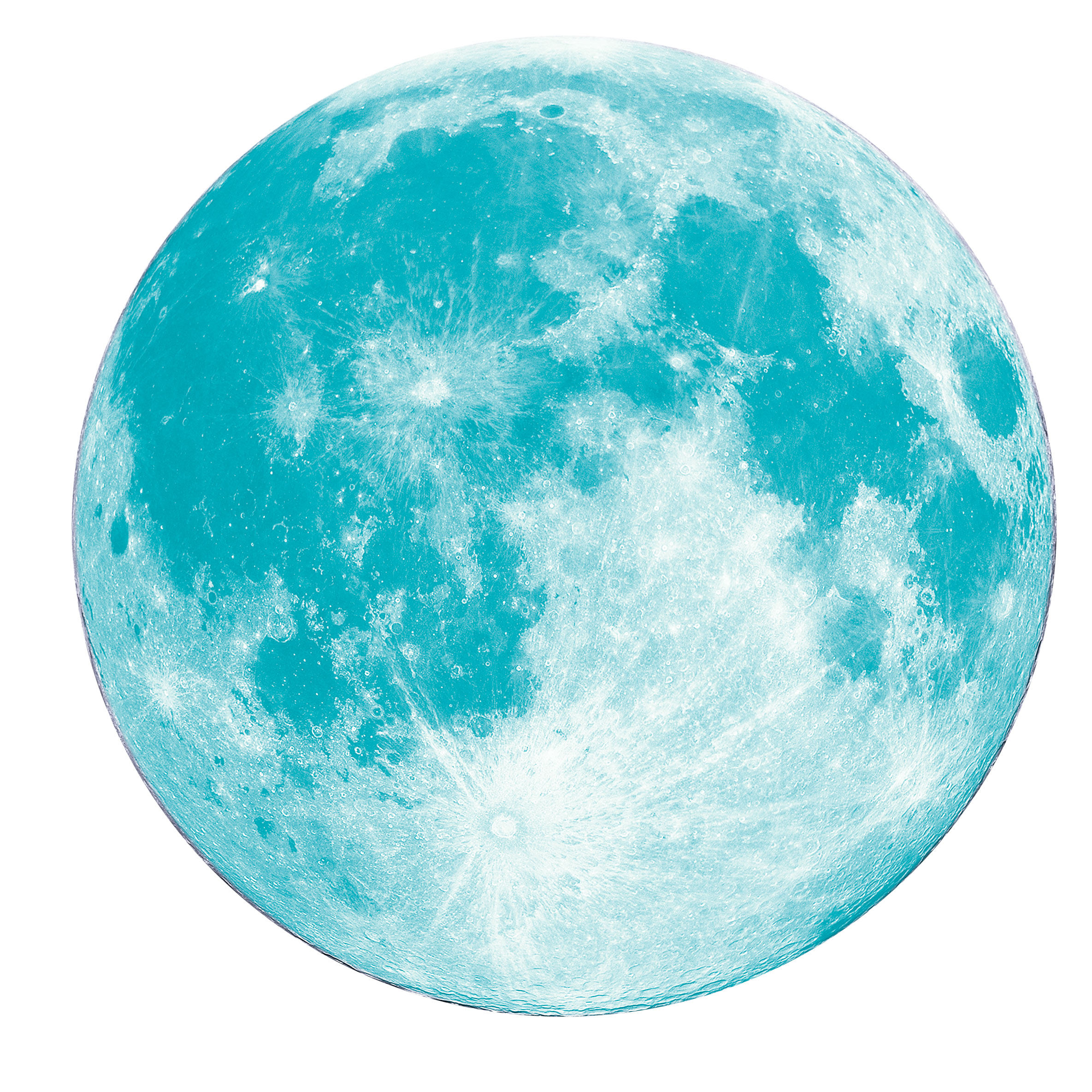 多尺寸可选创意儿童房卧室客厅装饰贴纸夜光绿色月球地球墙贴