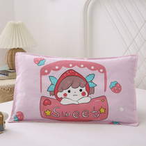 Cotton childrens pillowcase 30x50 kindergarten baby cotton pillowcase single 40x60 single pillow liner cover