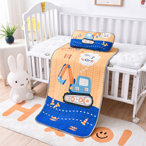 Childrens latex mat Kindergarten nap special ice silk summer breathable crib Baby mat summer mattress