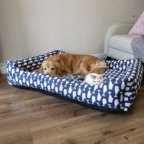 GF foreign trade kennel Four Seasons universal removable and washable large dog pet dog mat sleeping with anti-bite golden dog kennel