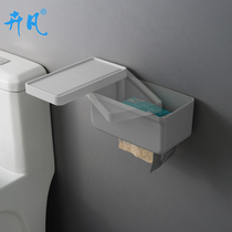 Toilet tissue box household toilet paper toilet paper roll paper creative non-perforated waterproof toilet paper rack