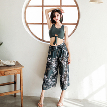 Split swimsuit womens high waist trousers covered belly thin sexy split swimsuit womens three-piece hot spring sunshade swimsuit