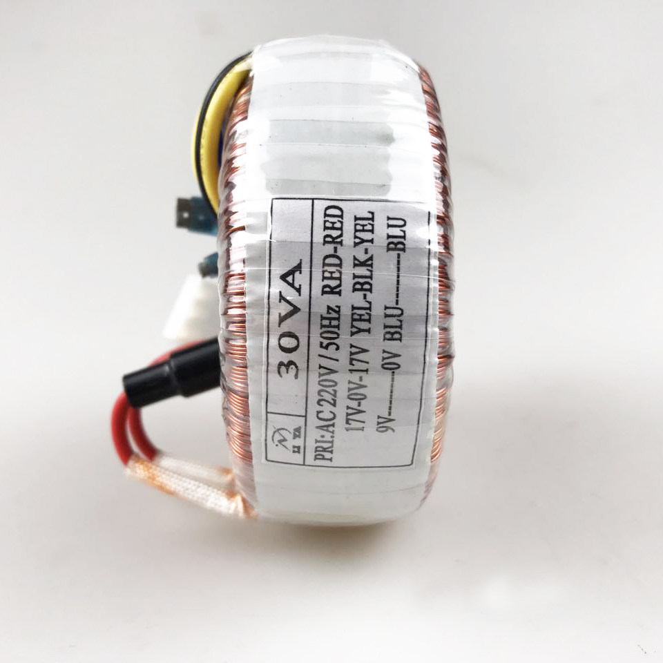 30w toroidal transformer 220v to double 17v single 9v power amplifier audio x-5 pre-stage manufacturer professional customization