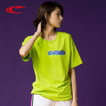 Lady Saiki Summer short sleeve round collar letter 2022 new loose breathable pure cotton T-shirt damp half sleeve woman