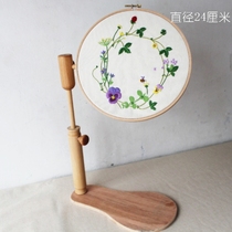 Rouge Zhao Liying with the same export solid wood high-quality beech wood 360 degrees rotatable embroidered frame embroidered diameter 24CM