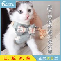 Disciplined Cat Kitty Traction Rope Small Cat Walk Cat Rope Mini Super Small Anti-Escape Cat Chain Sub Slip Dog 1-4 Catty Cat