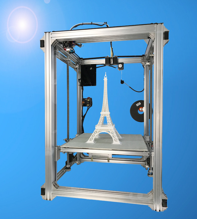 定制 单双头600*600金属3d打印机整机发货corexy大尺寸三维立体机