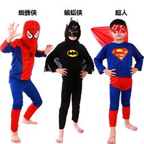 Halloween Kids Costume Show Capes Superman Batman Spider-Man Clothing Set Anime cos Show