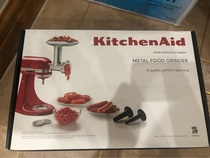 Spot KitchenAid Metal ground meat accessories KSMMGA Metal Food Grinder Attachm