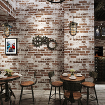American retro colored small brick wallpaper cafe bar wallpaper clothing store wallpaper background wallpaper full shop