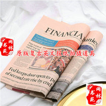 10 original English newspapers French German Japanese Korean newspapers learn to take pictures Wall retro wrapping paper