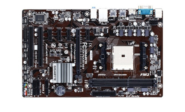 充新 技嘉 f2a55-ds3 ds2全固态 fm2 独显大主板支持740k 760k秒