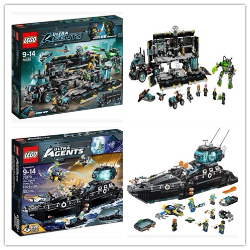 乐高lego 超级特工流动指挥车 70165 / 70173 海上指挥所