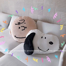 YN Self-made creative Snoopy pen Charlie pillow Car girl heart lazy pillow cushion doll doll home