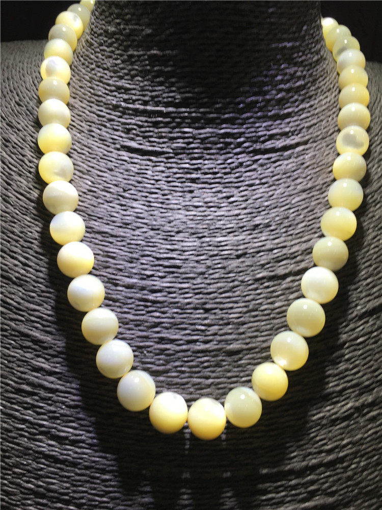 包邮海南潭门天然海水珍珠贝壳贝母珠项链 珍珠母贝手链饰品