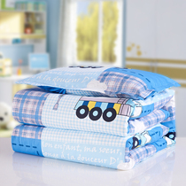 Baby childrens silk quilt kindergarten can be removed and washed handmade double Palace cocoon nap silk quilt baby spring and autumn quilt