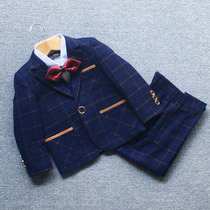 Flower girl dress male childrens suit autumn and winter small suit suit suit suit British children wedding baby one year old British performance