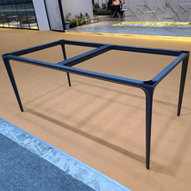 Light luxury plate solid aluminum alloy table leg desk frame marble solid wood plate foot frame can be customized
