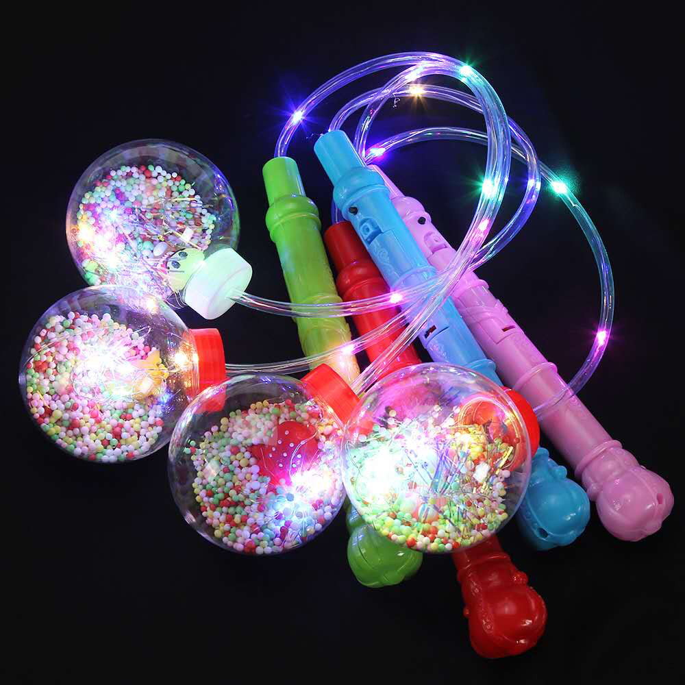 新款热销网红闪光波波球透明火爆发光灯笼玩具地摊夜市