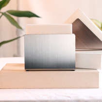 Nordic ins simple vertical rectangular restaurant dining table paper towel rack Coffee hotel sales office letter clip customization