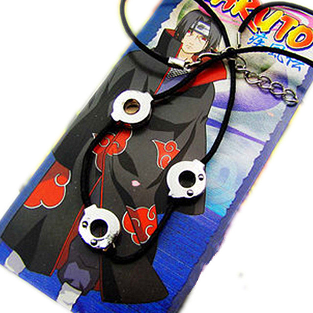 ຊຸດເຕັມຂອງ 17 ຊິ້ນຂອງ Naruto Uchiha Itachi cos costume Akatsuki COSPLAY ແຫວນປ້ອງກັນຫນ້າຜາກ