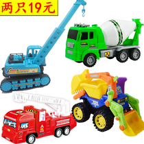 Bulldozer digging hook excavator childrens toys large and medium dump truck dump truck crane mixer