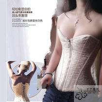 Off-code clearance thin section corset lace breathable body beam steel bone 4D abdominal zipper girdle wedding underwear